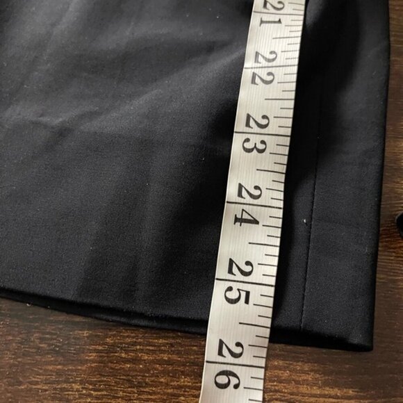 Lafayette 148 New York Stanton Pant dark navy blue size 14 ankle stretch career - Picture 14 of 15